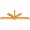 Ekena Millwork Redmond Rough Sawn Timber Gable Bracket, Western Red Cedar, 108"W x 45"H x 6"D x 6"F, 10/12 Pitch GBW108X45X0606RED00RWR - alternate 4